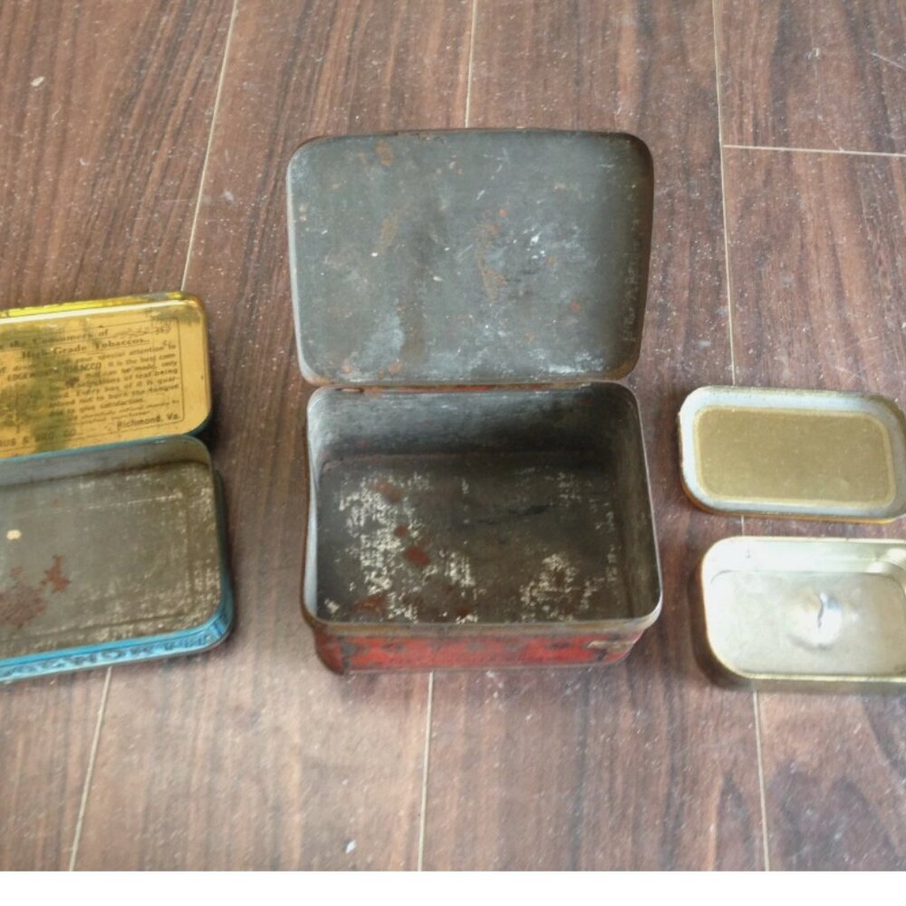 Lot of 3 Vintage Antique Tins Myrtle Cut Edgeworth Murray's Erinmore Farmhouse - Picture 5 of 10